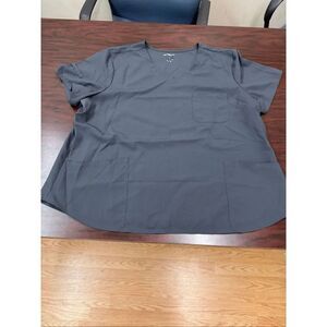 Scrubstar Pewter Grey Short Sleeve Scrub Top Size 3XL